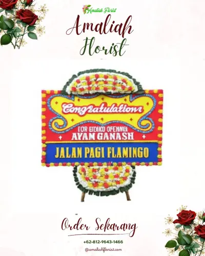Bunga Papan Congratulation di Way Lunik